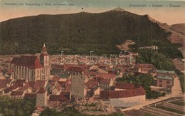 T2/T3 Brassó, Kronstadt, Brasov; Látkép A Bácsélről / Panorama Von Raupenberg / General View (EK) - Ohne Zuordnung