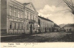 T2/T3 1908 Fogaras, Fagaras; Vártér / Castle, Square (EK) - Ohne Zuordnung