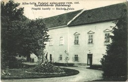 T2/T3 1922 Gyulafehérvár, Karlsburg, Alba Iulia; Palatul Episcopesc Rom. Cat. / Püspöki Kastély. Schäser Ferenc Kiadása  - Ohne Zuordnung