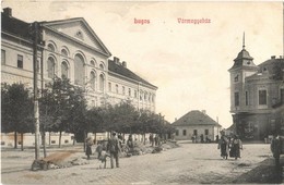 T2/T3 1908 Lugos, Lugoj; Vármegyeháza, Piaci árusok, M. K. Dohányáruda / County Hall, Market Vendors, Tobacco Shop (fl) - Ohne Zuordnung