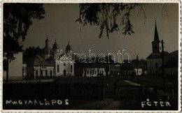 T2 1941 Magyarlápos, Oláhlápos, Targu Lapus; Fő Tér, Templomok, Fuchs Herman üzlete / Main Square, Churches, Shop. Photo - Ohne Zuordnung