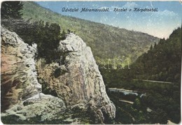 * T4 1917 Máramaros, Maramures; Üdvözlet Máramarosból! Részlet A Kárpátokból / Carpathian Mountains In Maramures (vágott - Ohne Zuordnung