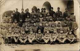 T3/T4 1916 Nagyszeben, Hermannstadt, Sibiu; Katonák Csoportképe / K.u.K. (Austro-Hungarian) Military, Soldiers. J. Spirí - Ohne Zuordnung