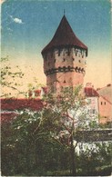 T2/T3 1921 Nagyszeben, Hermannstadt, Sibiu; Zimmermannsturm In Der Harteneckgasse / Turnul Fortific (Turnul Dulgherilor) - Ohne Zuordnung