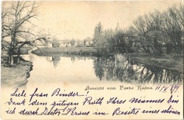 T2 1899 Rudna (Torontál), Park / Aussicht Vom Parke Rudna / Park - Ohne Zuordnung