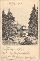T3/T4 1922 Zabola, Zabala; Gróf Mikes Kastély / Castle (fa) - Ohne Zuordnung