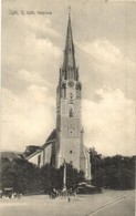 T2/T3 Igló, Zipser Neudorf, Spisská Nová Ves; Római Katolikus Templom, Piaci árusok. Ferenz D. Kiadása / Catholic Church - Non Classés