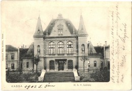 T2/T3 1902 Kassa, Kosice; MÁV (Magyar Államvasutak) Indóház, Vasútállomás. Kiadja Nyulászi Béla / Bahnhof / Railway Stat - Ohne Zuordnung