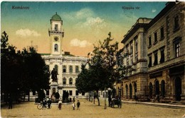 * T2/T3 Komárom, Komárno; Klapka Tér és Szobor, Könyvnyomda / Square And Statue, Book Publishing Shop (fl) - Sin Clasificación