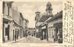 T2/T3 1903 Komárom, Komárnó; Gróf Széchenyi István Utca, Ziegler Albert, Koczor Gyula, Deutsch Károly Férfi Szabó és Kra - Ohne Zuordnung