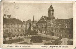 T2/T3 1918 Pozsony, Pressburg, Bratislava; Fő Tér, Városháza / Main Square, Town Hall (EK) - Ohne Zuordnung