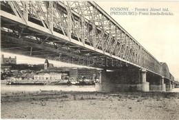 T2/T3 Pozsony, Pressburg, Bratislava; Ferenc József Híd / Franz Josefs-Brücke / Bridge (EK) - Ohne Zuordnung