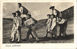 * T4 Tátra, Tatry; Veselé Velikonoce! / Szlovák Népviseletes Fiúk Húsvéti üdvözlettel / Slovak Folklore, Boys In Traditi - Unclassified