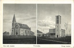 T2/T3 Tornalja, Tornaalja, Tornala; Római Katolikus és Evangélikus Templom. Bussányi Fotó Felvétele / Churches - Ohne Zuordnung