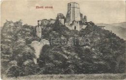 * T2/T3 1910 Zboró, Zborov; II. Rákóczi Ferenc Vár. Horovitz Kiadása / Zborovsky Hrad / Castle (EK) - Unclassified
