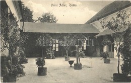 * T2 1914 Árpatarló, Ruma; Adler Szálloda, Udvar / Hotel Adler, Courtyard - Ohne Zuordnung