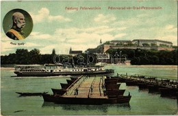 T2/T3 1910 Pétervárad, Peterwardein, Petrovaradin (Újvidék, Novi Sad); Grad Petravardin, Zivio Kralj / Pétervárad Vára,  - Ohne Zuordnung