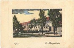 T2/T3 1914 Topolya, Bácstopolya, Backa Topola; Dr. Hadzsy Féle Ház, Egészségház, Létra. W. L. Bp. 3239. Riesz Béla Kiadá - Ohne Zuordnung