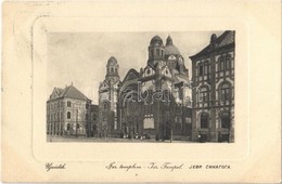 T2 1911 Újvidék, Neusatz, Novi Sad; Isr. Tempel / Izraelita Templom, Zsinagóga. W. L. Bp. 4230. / Synagogue - Ohne Zuordnung