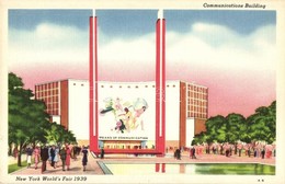 ** T1/T2 New York City, Communications Building, Advertisement Card For New York World's Fair 1939 - Sin Clasificación