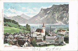 T3 Ebensee Vom Calvarienberg / General View, Church, Lake (small Tear) - Unclassified