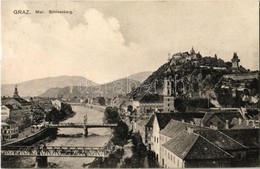 T2 1907 Graz, Mur, Schlossberg / Castle Hill, Bridge, Hotel. L. Strohschneider No. 563. - Unclassified