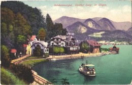 T2/T3 1918 St. Gilgen, Sankt Gilgen, Salzkammergut, Gasthof Lueg / Lake, Hotel, Boat - Ohne Zuordnung