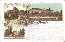 T3/T4 1897 Wien, Vienna, Bécs; Tivoli, Pavillon, Café Salon, Eingang / Cafe And Pavilion, Entry. Schneider & Lux No. 213 - Ohne Zuordnung
