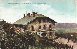 T3 1920 Hochschar, Hrubý Jeseník, Sudetengebirge, Georgschutzhaus / Mountain Range, So. Stpl. (EB) - Non Classés