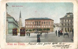 * T2/T3 Olomouc, Olmütz; Franz Josefs Platz / Square, Trams (EK) - Unclassified