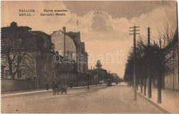 ** T3 Tallinn, Reval; Narva Maantee / Narva Street, Trams, Horse-drawn Carriage, From Postcard Booklet (EB) - Unclassified