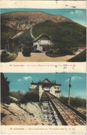 T2/T3 1938 Lourdes, La Gare Inferieure Du Funiculaire Du Pic Du Jer, Gare Superieure Du Funiculaire Du Pic Du Jer / Rail - Sin Clasificación