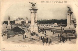 * T2/T3 1900 Paris, Exposition Universelle. Le Pont Alexandre III / Bridge (Rb) - Sin Clasificación