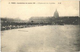 ** T1/T2 Paris, Inondations De Janvier 1910, L'Esplanade Des Invalides / Flood - Ohne Zuordnung