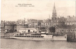 ** T2 Saint-Malo, Cote D'Emeraude, Les Quais / Quay, Steamship - Ohne Zuordnung