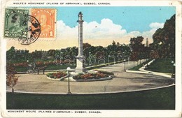 T3 1930 Quebec, Wolfe's Monument (Plains Of Abraham). TCV Card (EB) - Unclassified