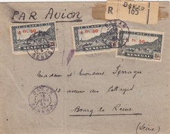 LETTRE SENEGAL. 16 JANV 45. RECOMMANDÉ DAKAR POUR LA FRANCE - Cartas & Documentos