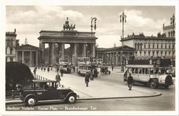 ** T1 Berlin, Pariser Platz, Brandenburger Tor, Verkehr / Double Decker Autobuses, Automobile - Ohne Zuordnung