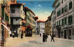 T2 1917 Trento, Trient (Südtirol); Piazza Macello Vecchio / Square, Shops Of Ranzi And Giuseppe Tomaso - Ohne Zuordnung