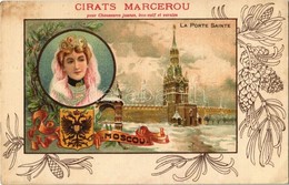 ** T3 Moscow, Moskau, Moscou; La Porte Sainte / Spasskaya Tower And Gate In Winter, Alexandra Feodorovna Empress Of Russ - Ohne Zuordnung