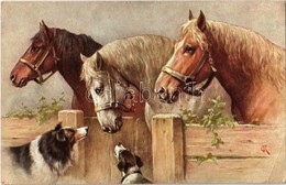 T2/T3 1913 Horses And Dogs- M. Munk Vienne Nr. 413. (EK) - Ohne Zuordnung