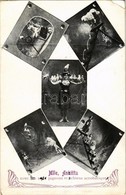 T2/T3 1916 Mlle. Anitta, Avec Ses Pigeons Et Chiens Acrobatiques / Circus Acrobat With Her Pigeons And Dogs (EK) - Ohne Zuordnung