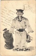 * T3 Pisdarovic 96. / K.u.K. Kriegsmarine Matrose / Austro-Hungarian Navy Art Postcard, Mariner. Dworak Style, Guido Cos - Ohne Zuordnung