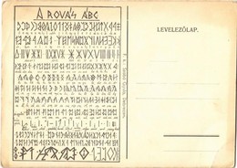 ** T2/T3 A Rovás ÁBC. Felelős Kiadó Szabó Gyula, Debrecen / Hungarian Runes Alphabet, Irredenta (EB) - Unclassified