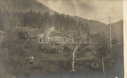 * T2 Ütegállomás, A Harmadik ágyú Tüzel / WWI Hungarian Artillery, Cannon Firing Photo - Sin Clasificación