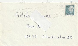 Brev. Kuvert. Sverige. Postmarkerad.  Stämpel. - 1930- ... Rouleaux II