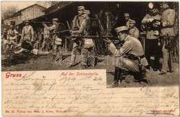 * T2/T3 1904 Gruss Auf Der Schiesshalle / K.u.K. (Austro-Hungarian) Military, Shooting Training (Rb) - Sin Clasificación