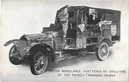 ** T1 British Ambulance Shattered By Shell-fire At The French (Verdun) Front, WWI Military - Sin Clasificación