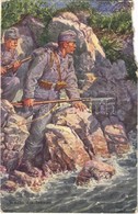 T4 1915 Wacht Am Isonzo / WWI Austro-Hungarian K.u.K. Military, Patrol At Isonzo. B.K.W.I. 259-154. (b) - Ohne Zuordnung