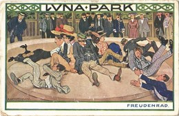 * T3 1910 Wien, Erste Internationale Jagdausstellung. Luna Park Mit Freudenrad / The First International Hunting Exposit - Unclassified